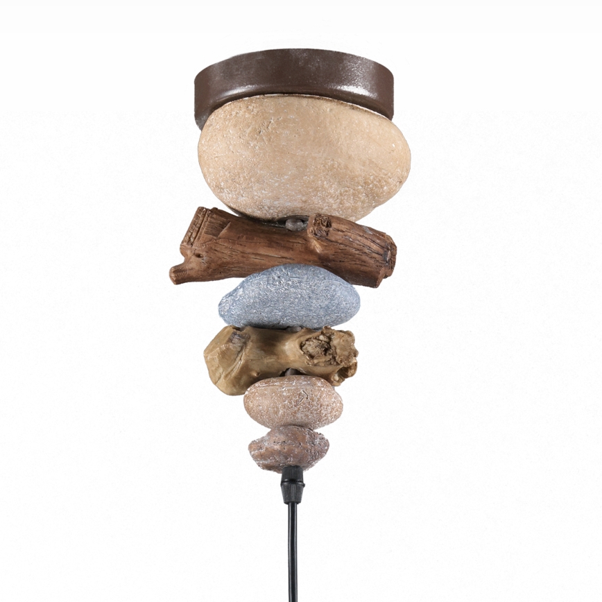 ONLI - Ljuskrona med textilsladd VERA 1xE27/22W/230V