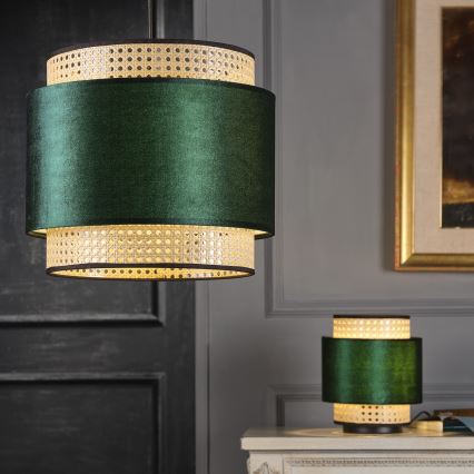 ONLI - Ljuskrona med textilsladd VIENNA 1xE27/22W/230V