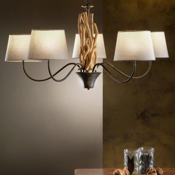 ONLI - Ljuskrona på kedja AGAR 5xE14/6W/320V diameter 80 cm