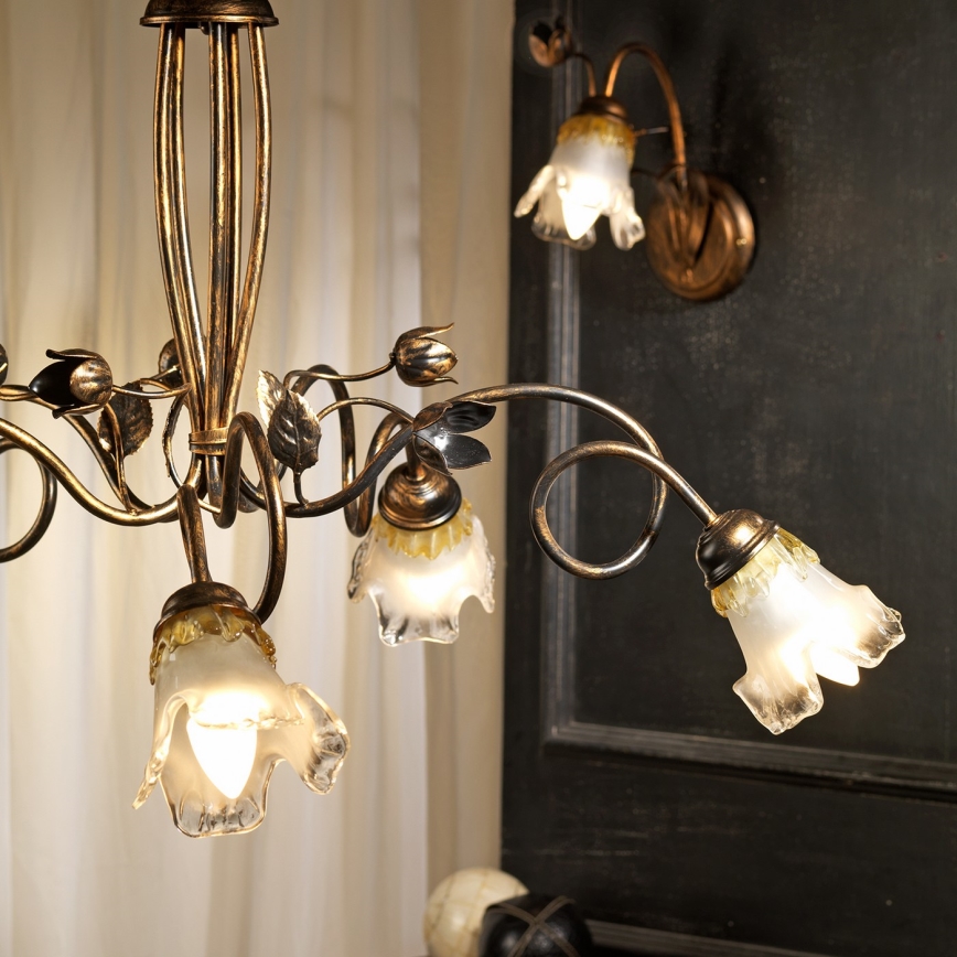 ONLI - Ljuskrona på kedja ARIANNA 5xE14/6W/230V