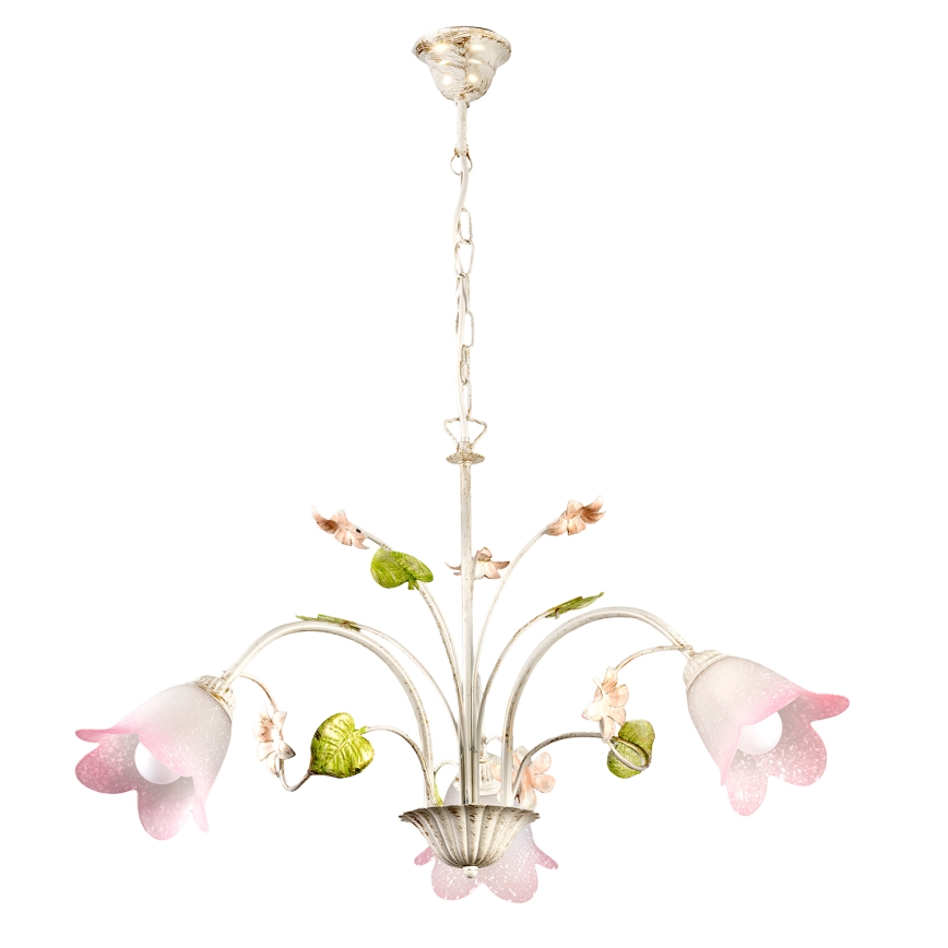 ONLI - Ljuskrona på kedja BOTTON DORO 3xE14/6W/230V