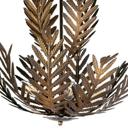 ONLI - Ljuskrona på kedja FELCE 5xE14/6W/230V brons