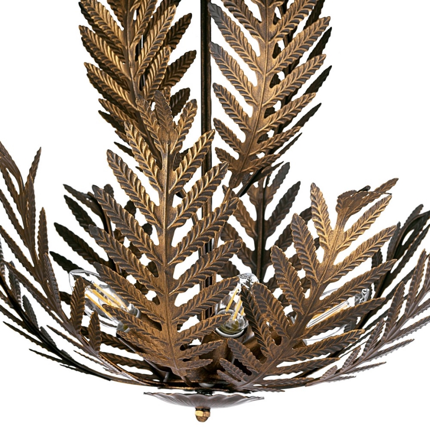 ONLI - Ljuskrona på kedja FELCE 5xE14/6W/230V brons