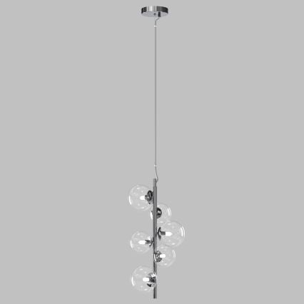 ONLI - Pendellampa på vajer KIMBERLY 6xG9/6W/230V blank krom