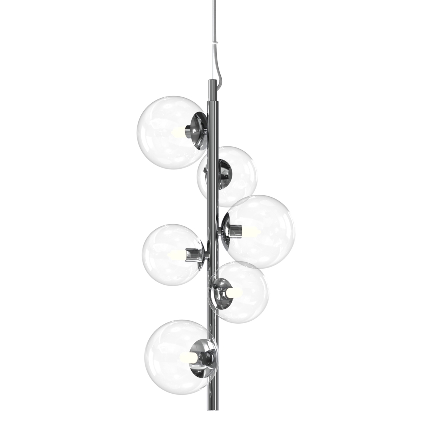 ONLI - Pendellampa på vajer KIMBERLY 6xG9/6W/230V blank krom