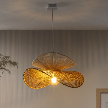 ONLI - Pendellampa RINGO i raffia 1xE27/15W/230V