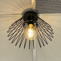 ONLI - Taklampa DUCCIO 1xE27/22W/230V diameter 30 cm svart