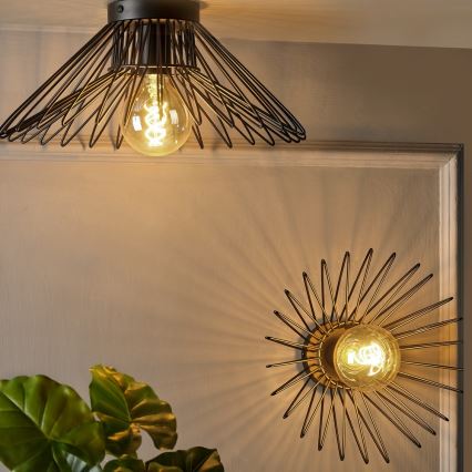 ONLI - Taklampa DUCCIO 1xE27/22W/230V diameter 30 cm svart