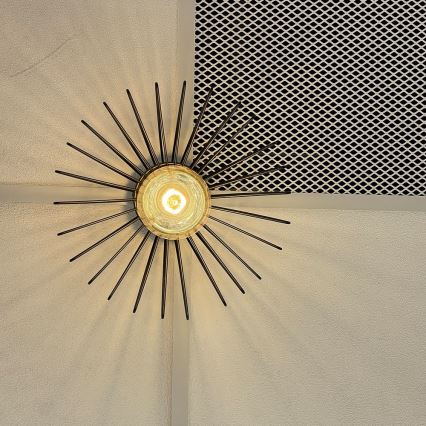 ONLI - Taklampa DUCCIO 1xE27/22W/230V diameter 30 cm svart