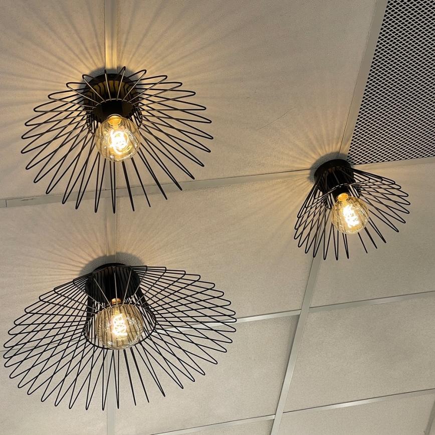 ONLI - Taklampa DUCCIO 1xE27/22W/230V diameter 60 cm svart