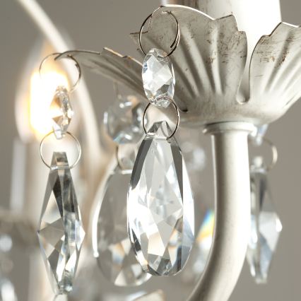 ONLI - Taklampa med kedja TERESA 3xE14/6W/230V vit