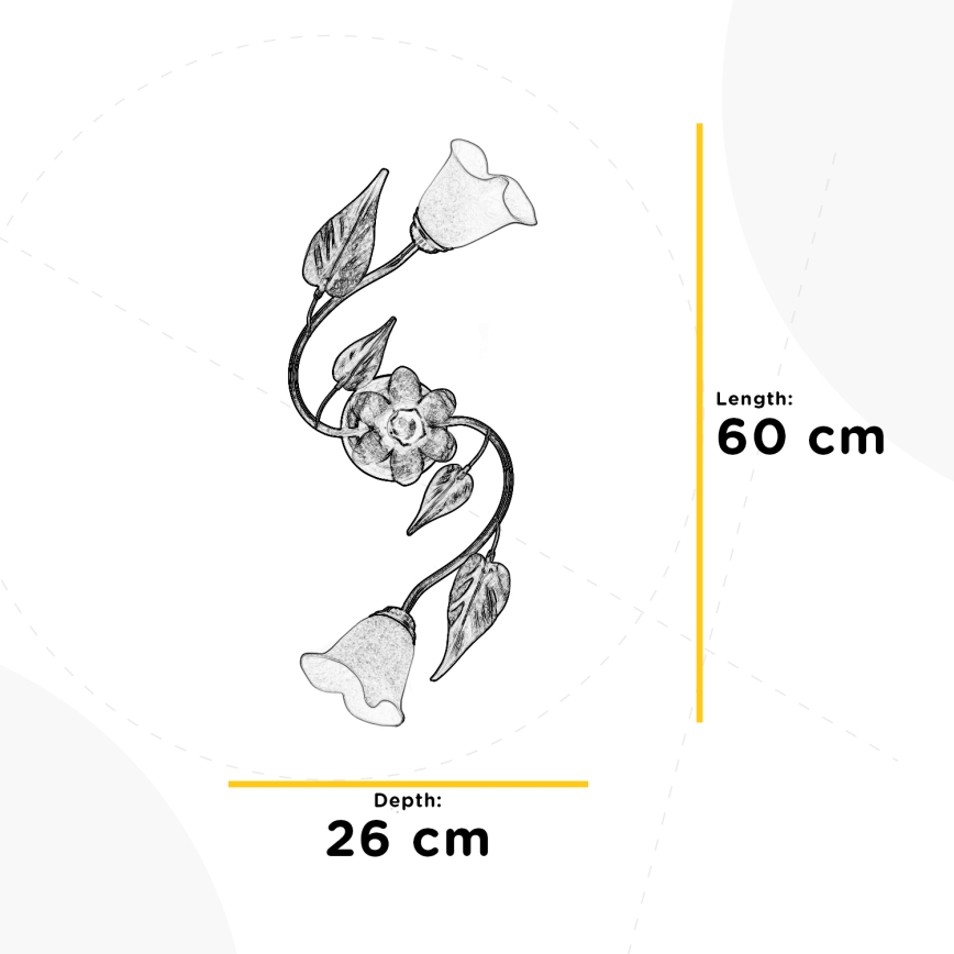 ONLI - Taklampa MIRANDA 2xE14/6W/230V