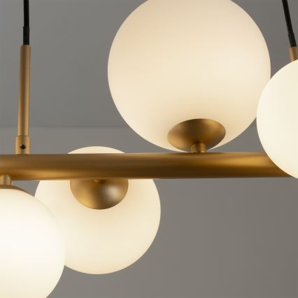 ONLI - Taklampa på kabel PALOMA, 10xG9/3W/230V, guldfärgad