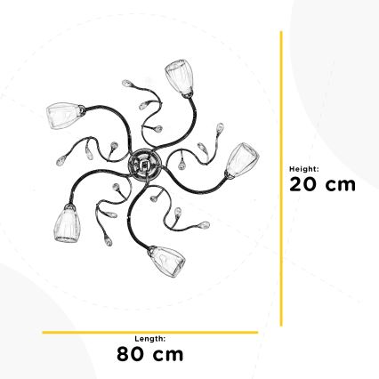 ONLI - Taklampa SHARON 5xE14/6W/230V