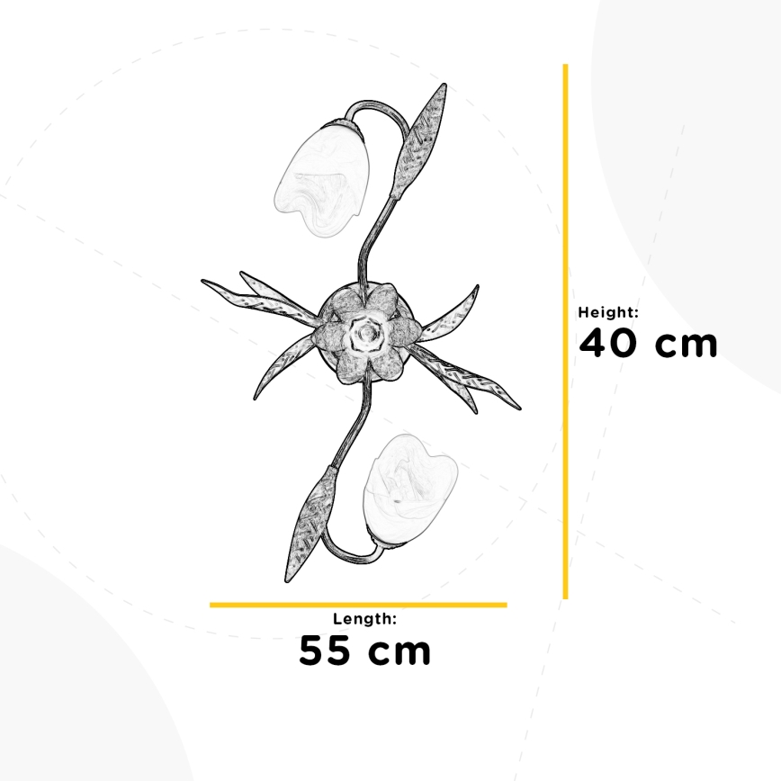 ONLI - Taklampa SONIA 2xE14/6W/230V
