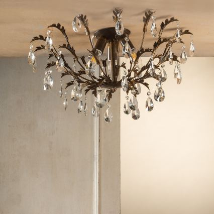 ONLI - Taklampa TERESA 3xE14/6W/230V brons