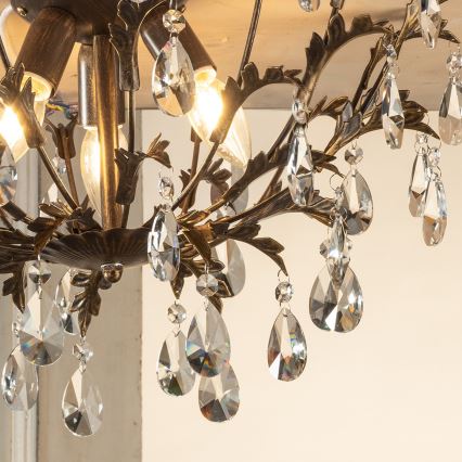 ONLI - Taklampa TERESA 3xE14/6W/230V brons