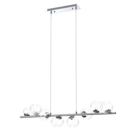 ONLI - Takpendel med vajer KIMBERLY 8xG9/6W/230V blank krom