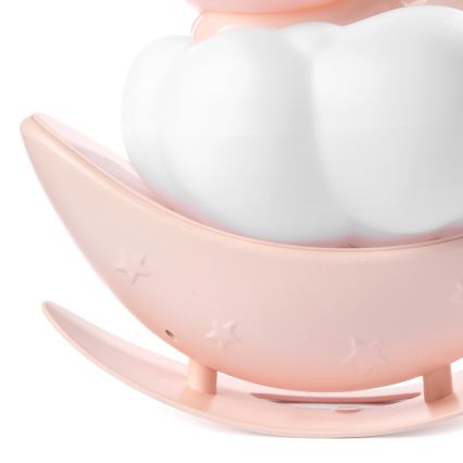 ONLI - LED Uppladdningsbar nattlampa för barn NUVOLINA LED/2,5W/5V 300 mAh björn/rosa