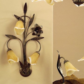 ONLI - Vägglampa ALGA 3xE14/6W/230V brons