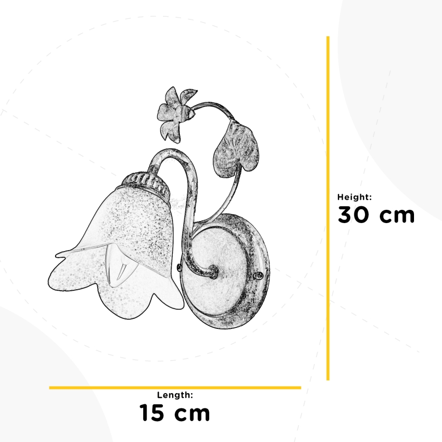ONLI - Vägglampa BOTTON DORO 1xE14/6W/230V