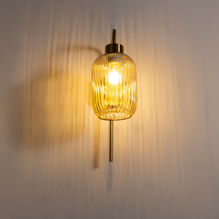 ONLI - Vägglampa DOROTY 1xE27/15W/230V mässing