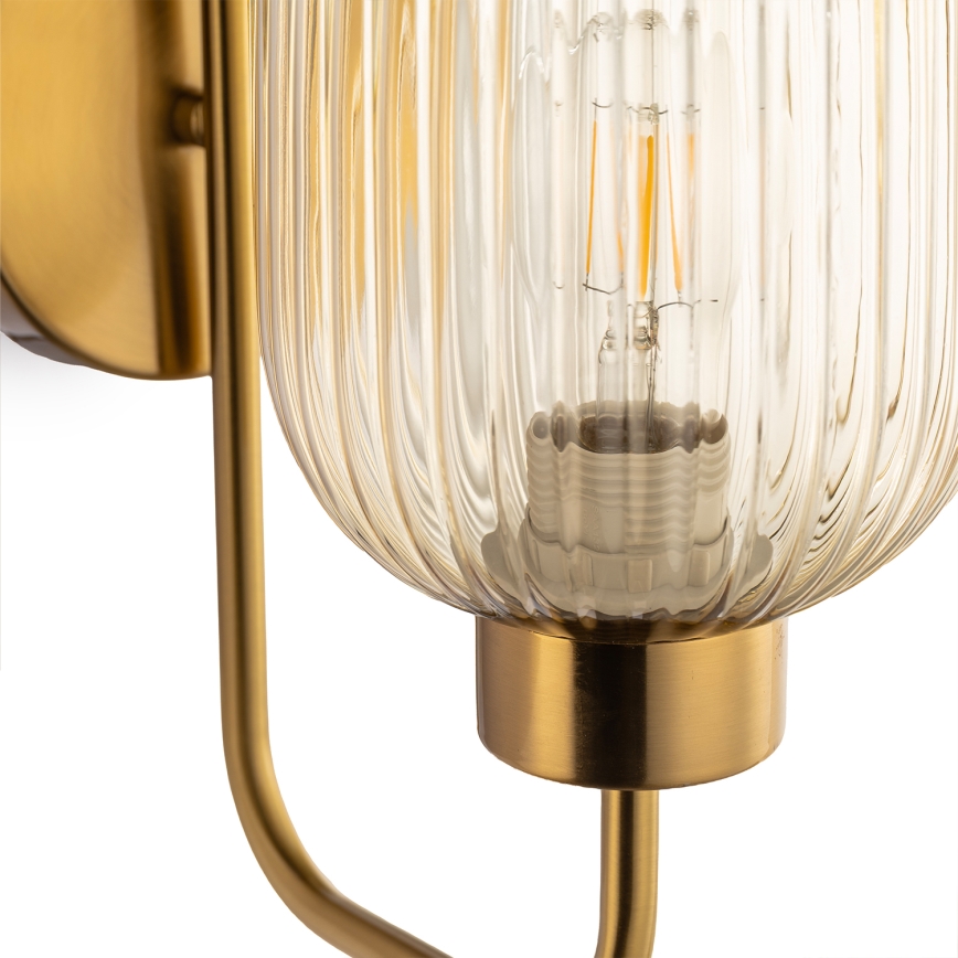 ONLI - Vägglampa DOROTY 1xE27/15W/230V mässing