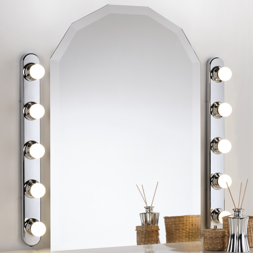 ONLI - Vägglampa HOLLYWOOD 5xE14/6W/230V skinande krom