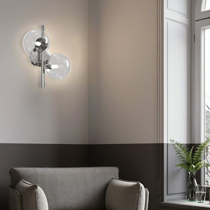 ONLI - Vägglampa KIMBERLY 2xG9/6W/230V blank krom