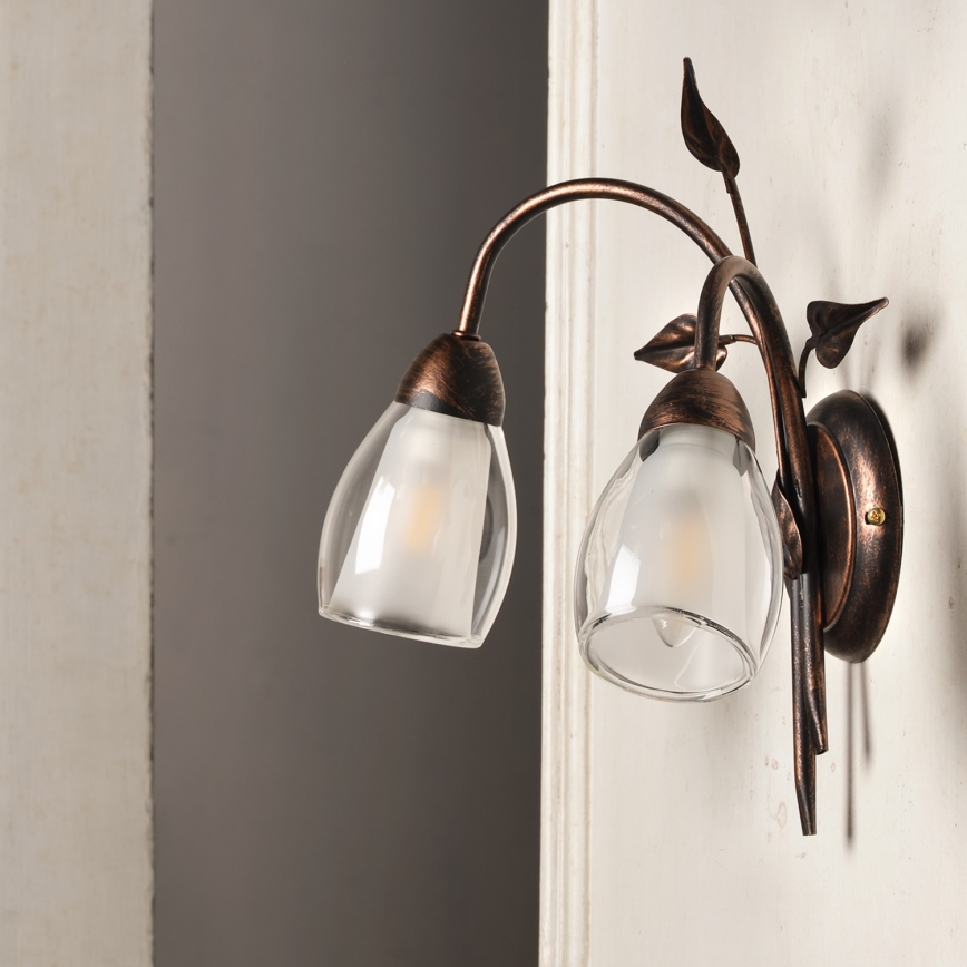 ONLI - Vägglampa LILIANA 2xE14/6W/230V