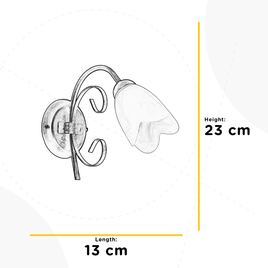 ONLI - Vägglampa ODINO 1xE14/6W/230V