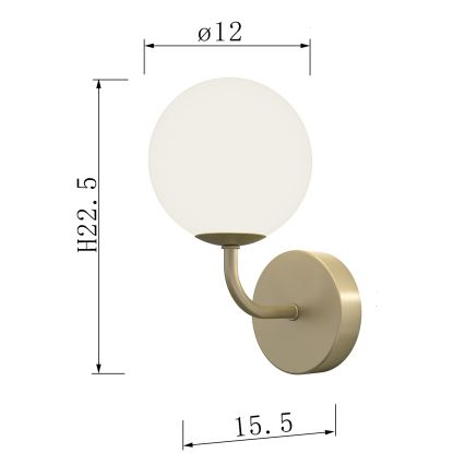 ONLI - Vägglampa PALOMA 1xG9/10W/230V guld