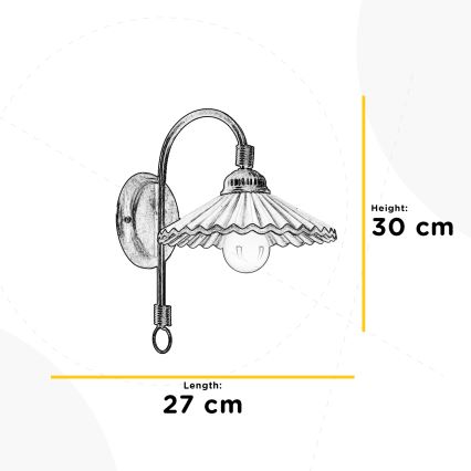 ONLI - Vägglampa ROSINA 1xE14/6W/230V