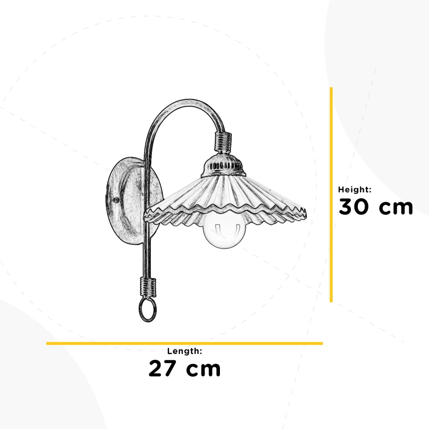 ONLI - Vägglampa ROSINA 1xE14/6W/230V