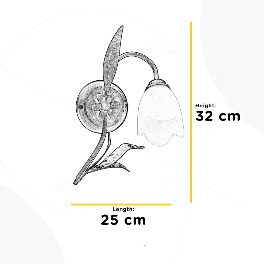 ONLI - Vägglampa SONIA 1xE14/6W/230V