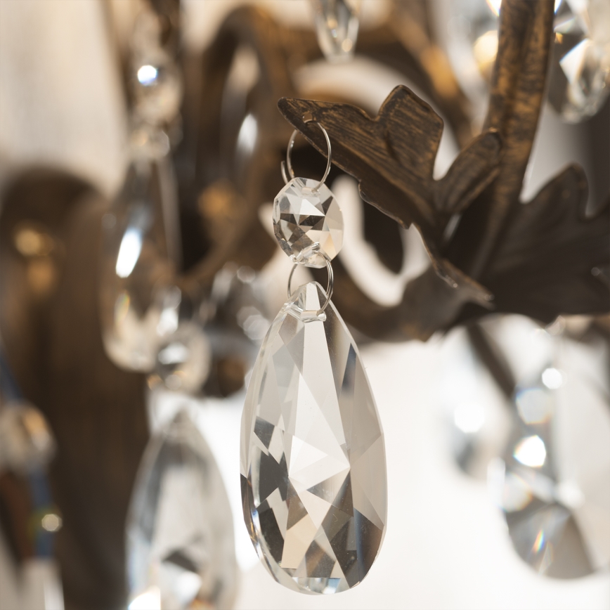 ONLI - Vägglampa TERESA 1xE14/6W/230V brons