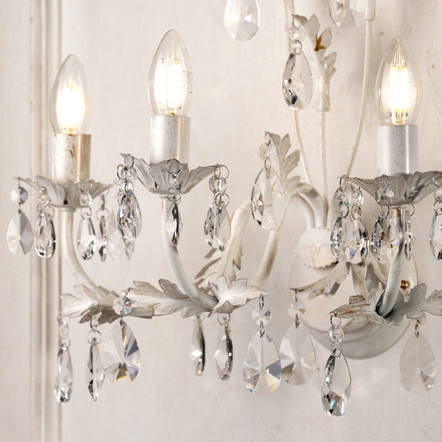 ONLI - Vägglampa TERESA 3xE14/6W/230V vit