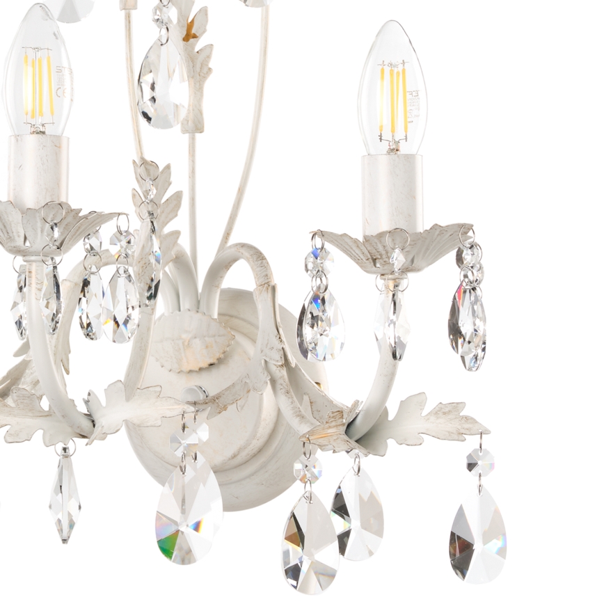 ONLI - Vägglampa TERESA 3xE14/6W/230V vit