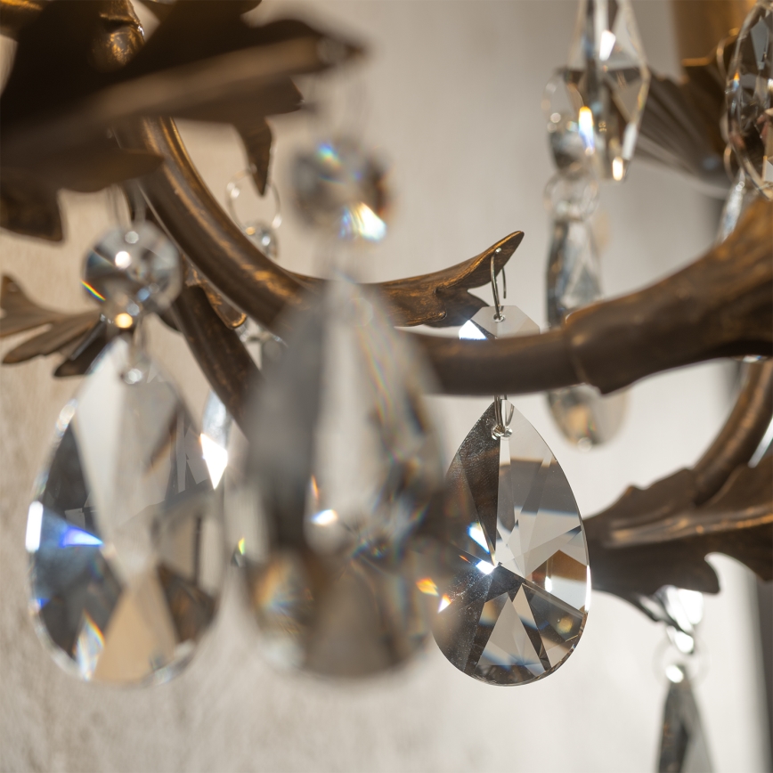 ONLI - Vägglampa TERESA 5xE14/6W/230V brons