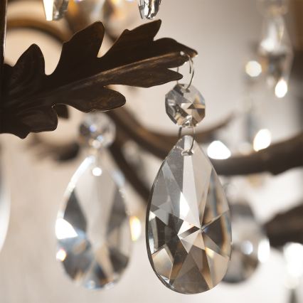 ONLI - Vägglampa TERESA 5xE14/6W/230V brons