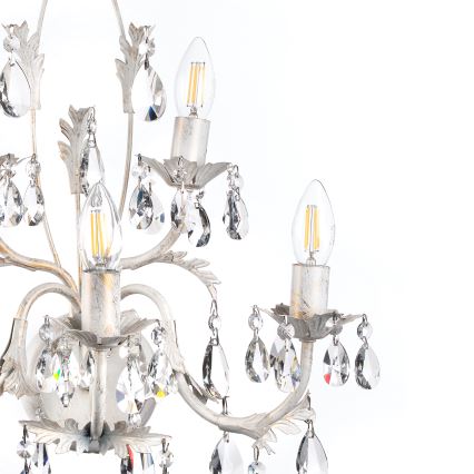 ONLI - Vägglampa TERESA 5xE14/6W/230V vit