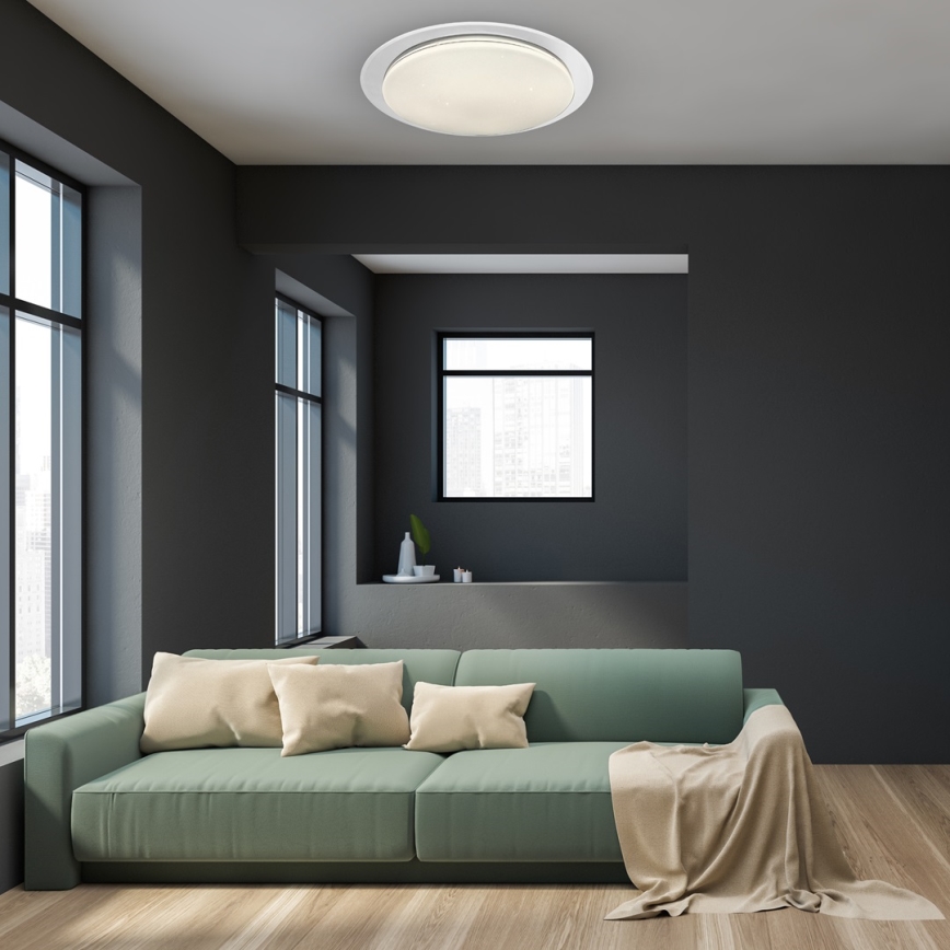 LED Dimbart takarmatur ONTARIO LED/80W/230V 3000-6000K + fjärrkontroll