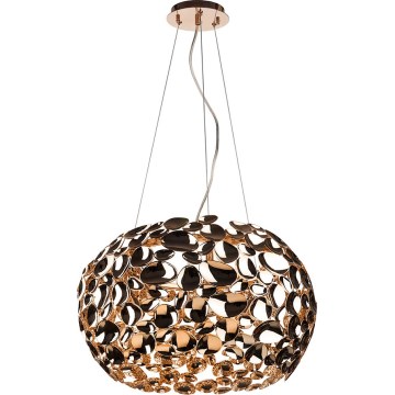 Open Design OR80186 - Taklampa på vajer CARERA 6xG9/7W/230V Ø 55 cm roséguld