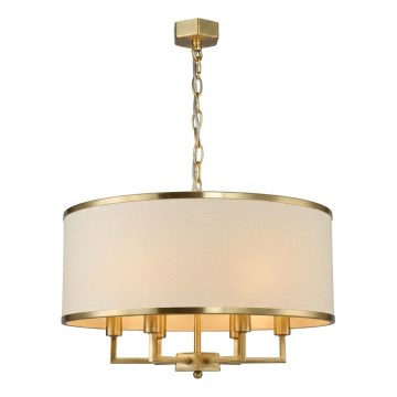 Open Design OR80230 - Ljuskrona med kedja CASA 6xE14/15W/230V krämfärgad/mässing