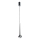 Open Design OR80261 - CAPPI LED-pendellampa på vajer, LED/5W/230V, svart krom