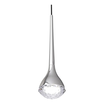 Open Design OR80322 - LED-pendel CRIMA på vajer LED/7W/230V, blank krom