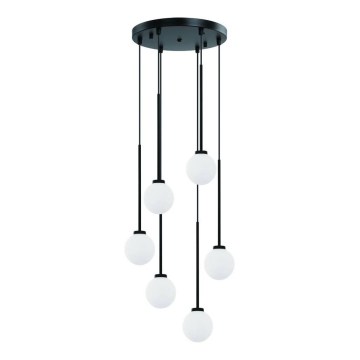 Open Design OR80636 - Pendellampa på vajer OTA 6xG9/8W/230V, svart