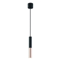 Open Design OR80827 - Taklampa med kabel SLIMI 1xG9/3,5W/230V svart/roséguld