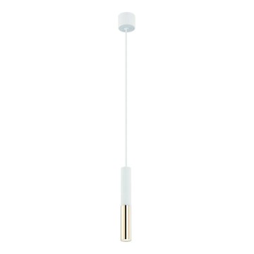 Open Design OR80841 - Takpendel på vajer SLIMI 1xG9/3,5W/230V vit/guld