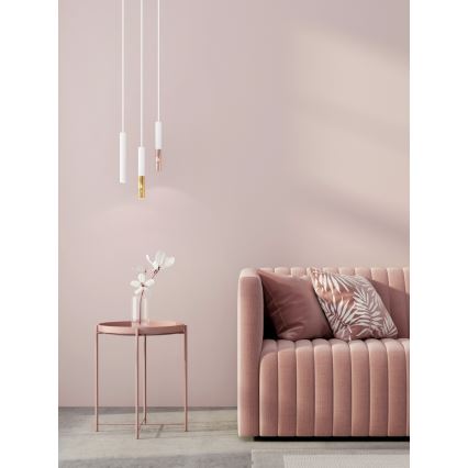 Open Design OR80841 - Takpendel på vajer SLIMI 1xG9/3,5W/230V vit/guld